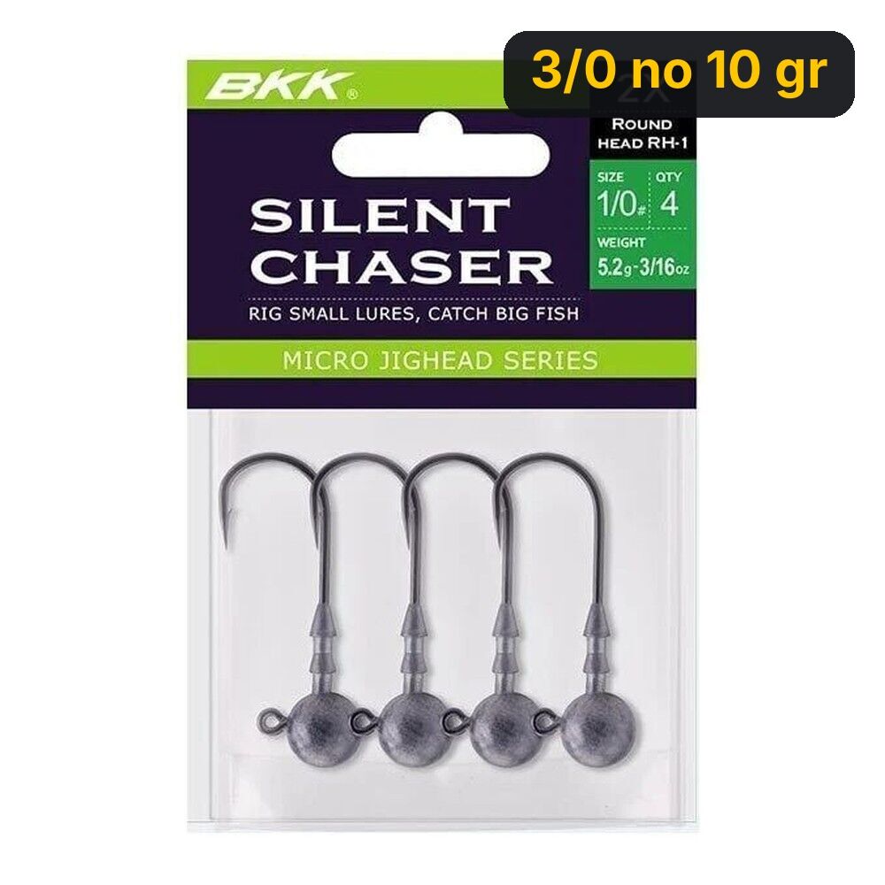 BKK Silent Chaser- Round Head Jighead 3/0 no 10 gr