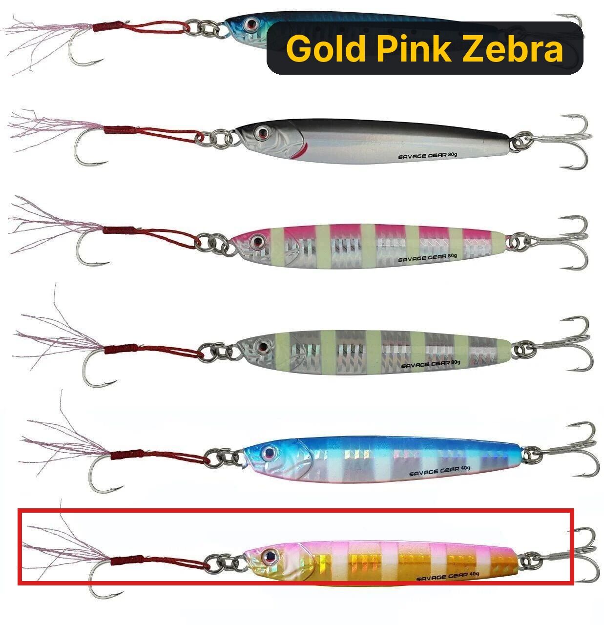 Savage gear 3D Slim Minnow 10 gr Jig Suni Yem Gold Pink Zebra
