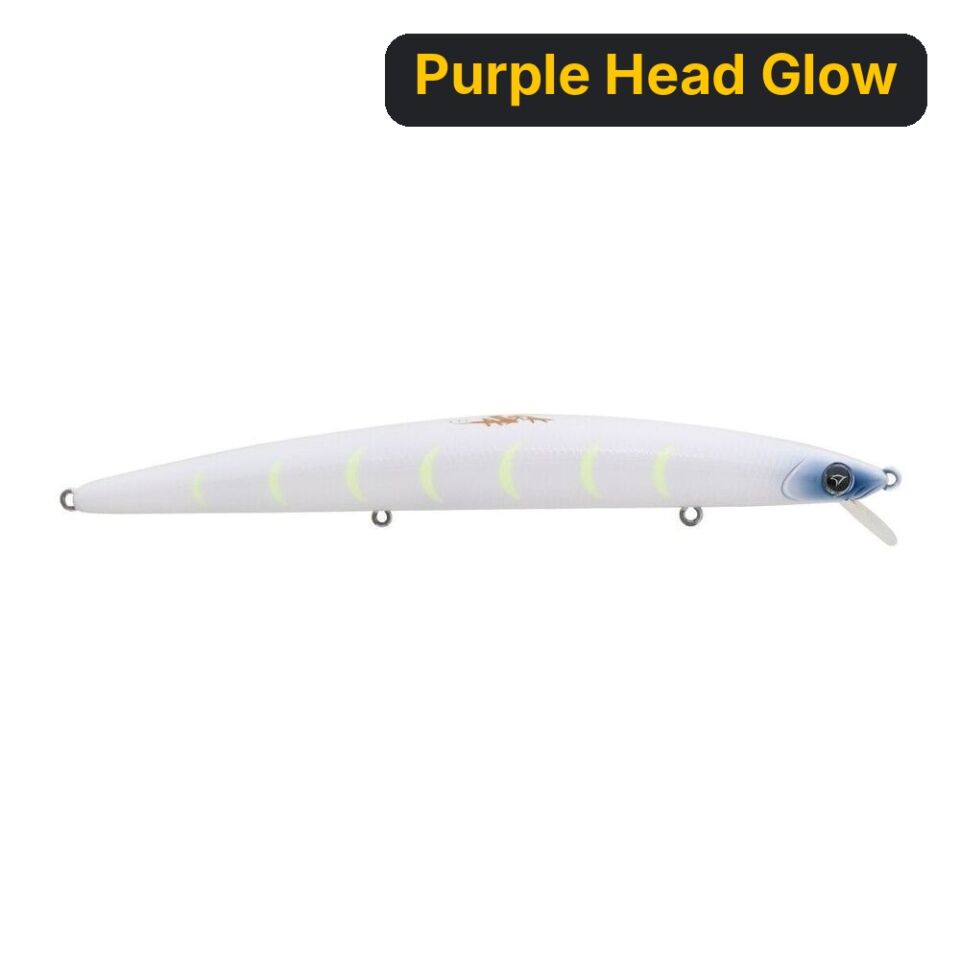 Hanfish Arıza 17 cm 30 gr Sinking Maket Yem Purple Head Glow