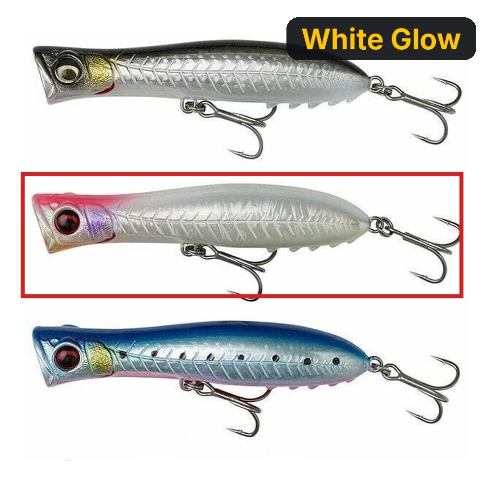 Savage Gear Gravity Popper 9cm 13.5gr White Glow