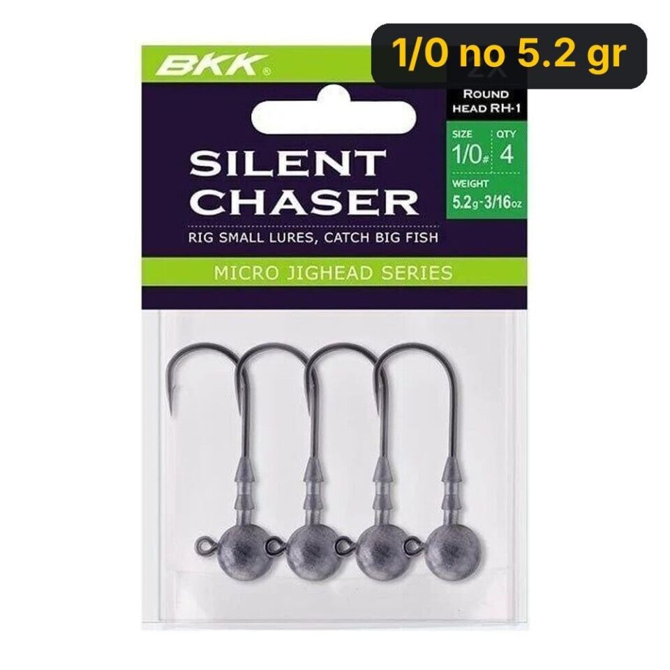 BKK Silent Chaser- Round Head Jighead 1/0 no 5.2 gr
