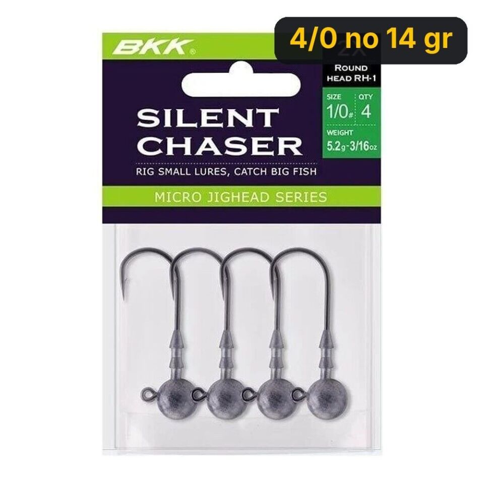 BKK Silent Chaser- Round Head Jighead 4/0 no 14 gr