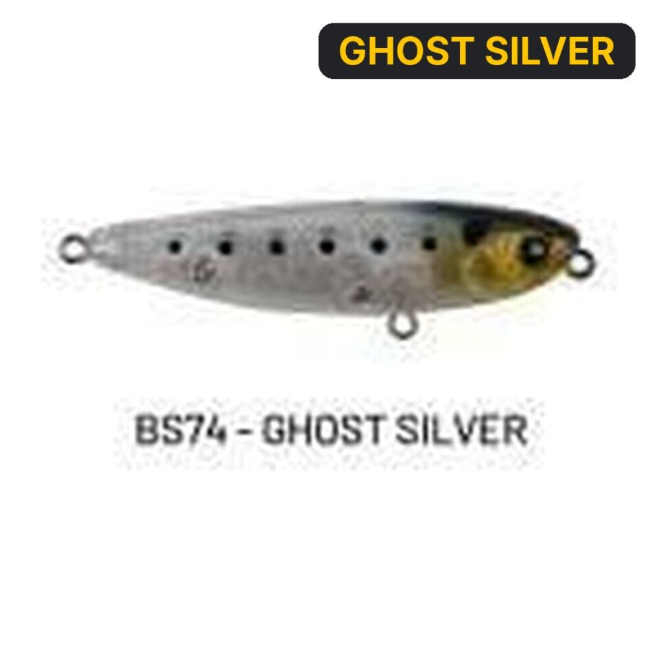 Hanfish Baskın 65mm 7gr Su Üstü Maket Balık GHOST SILVER
