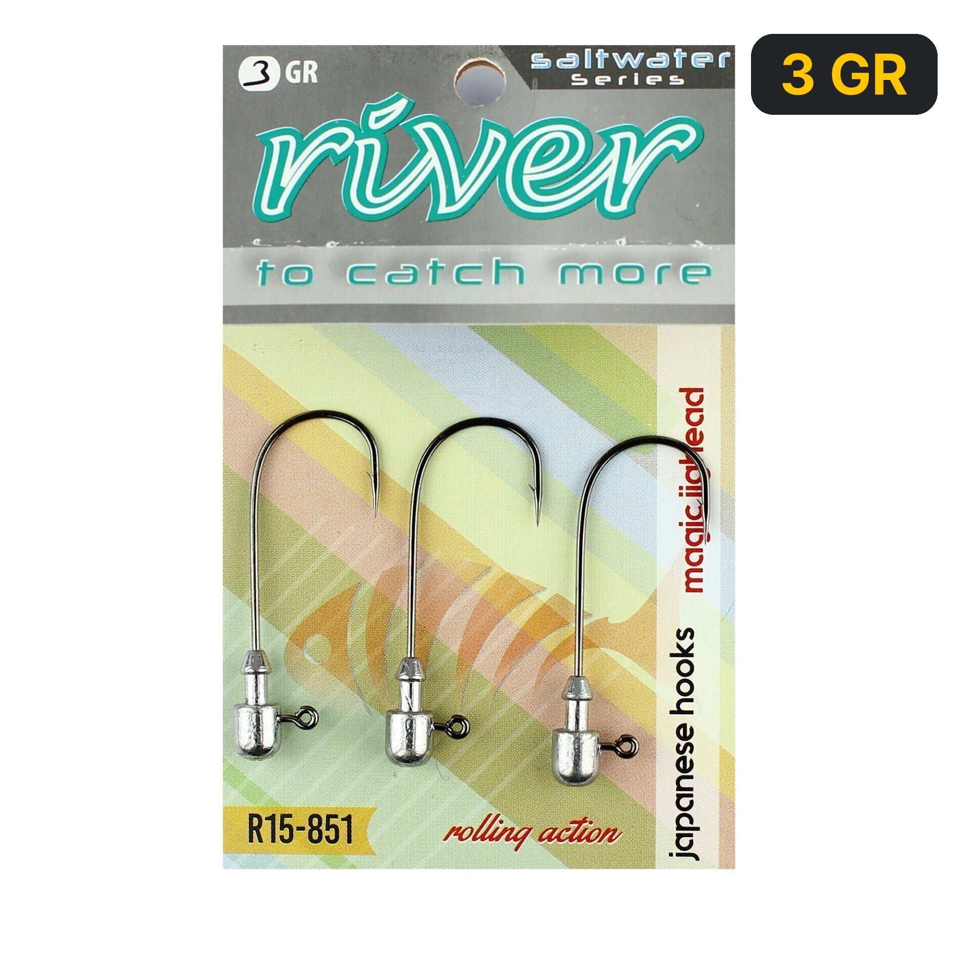 River Magic Jig Head 3P 3 GR