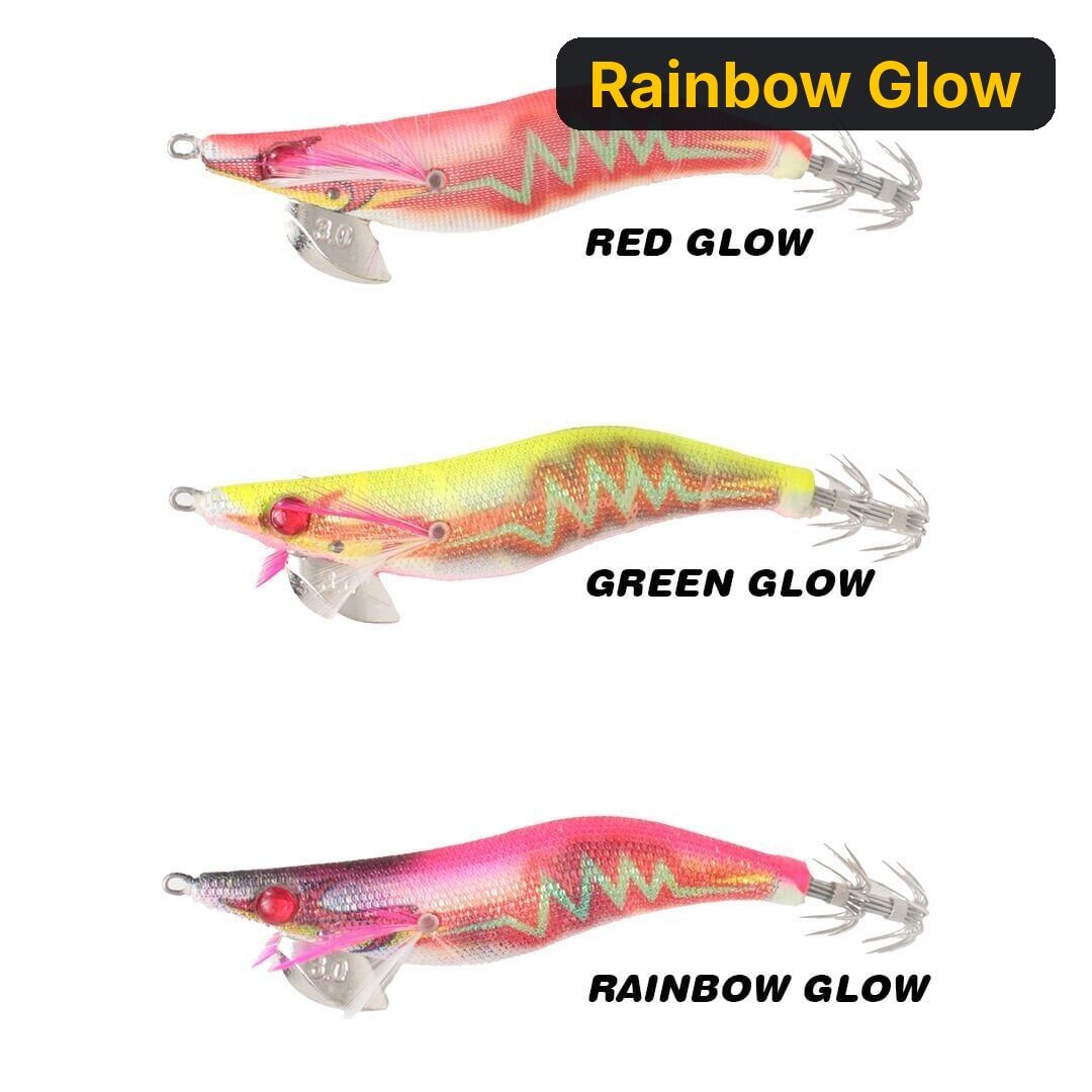 Ryuji Sutte Squid 3.0# 9.5cm 15gr Kalamar Zokası Rainbow Glow
