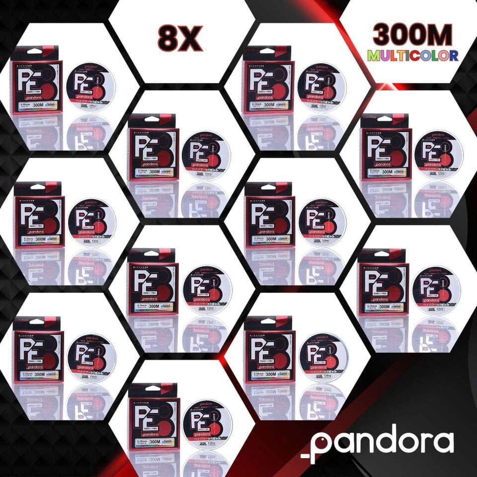Pandora PE 8X 300 Mt Multicolor İp Misina