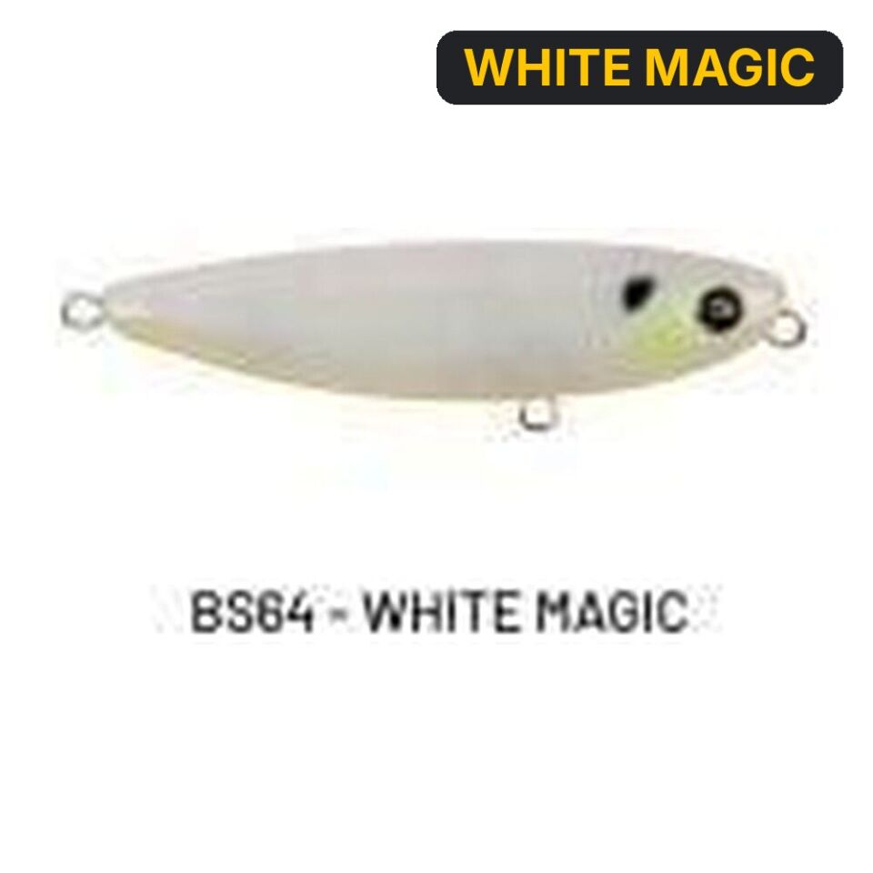 Hanfish Baskın 65mm 7gr Su Üstü Maket Balık WHITE MAGIC