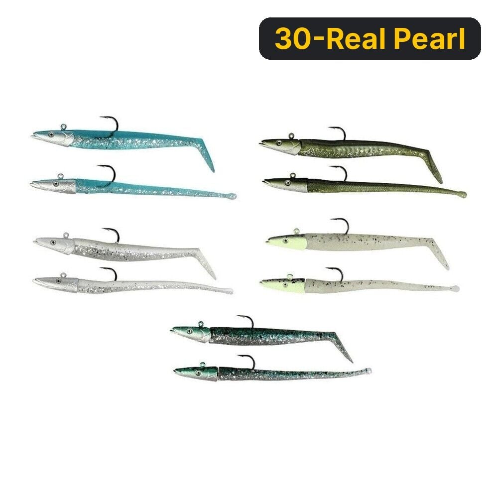 Savage gear Sandeel And Slug 10 cm 10 gr 4+2 Adet 30-Real Pearl