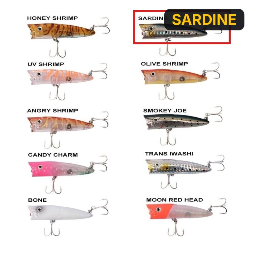 Ryuji Sea Popper 7cm 8.5gr Top Water Maket Yem SARDINE