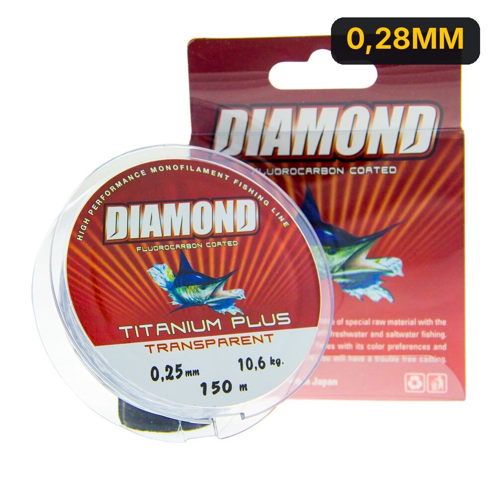 DIAMOND TITANIUM PLUS 150mt MİSİNA GRİ 0,28MM