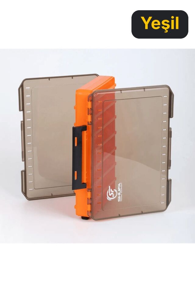 Shufa Lure Box Çift Taraflı Kutu 145mm Maket Balık Kutusu Yeşil