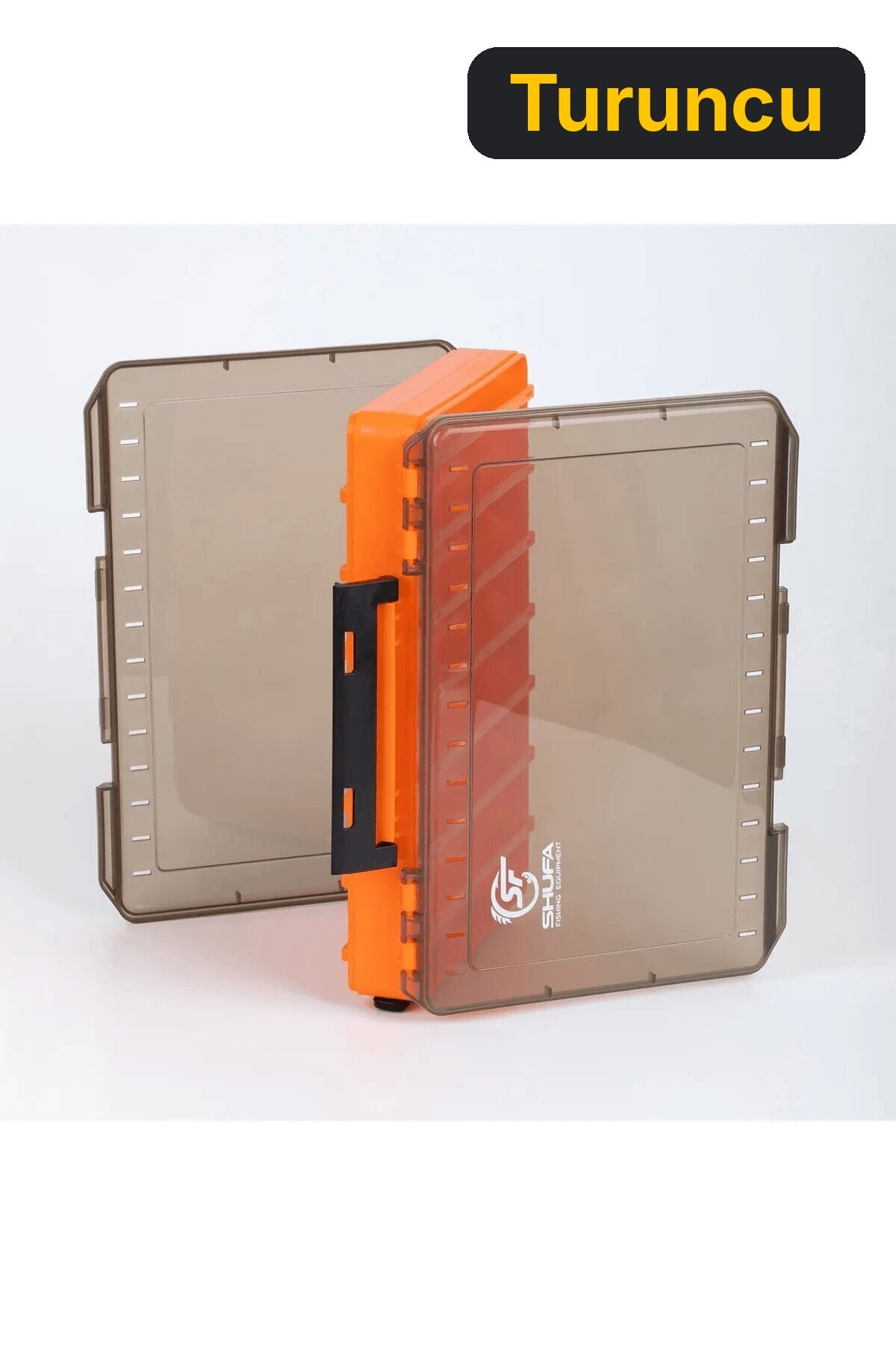 Shufa Lure Box Çift Taraflı Kutu 145mm Maket Balık Kutusu Turuncu