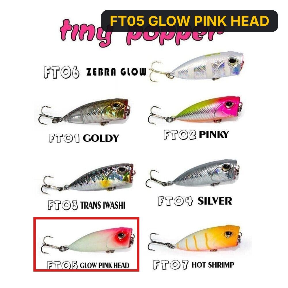 Fujin Tiny Popper Mini LRF Popper FT05 GLOW PINK HEAD