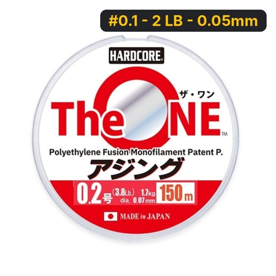Duel Hardcore The One 150mt Misina #0.1 - 2 LB - 0.05mm