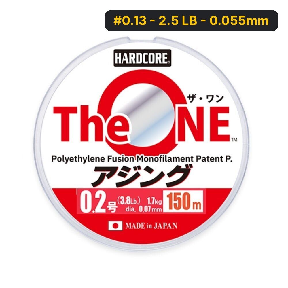 Duel Hardcore The One 150mt Misina #0.13 - 2.5 LB - 0.055mm