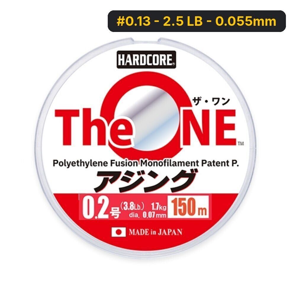Duel Hardcore The One 150mt Misina #0.13 - 2.5 LB - 0.055mm