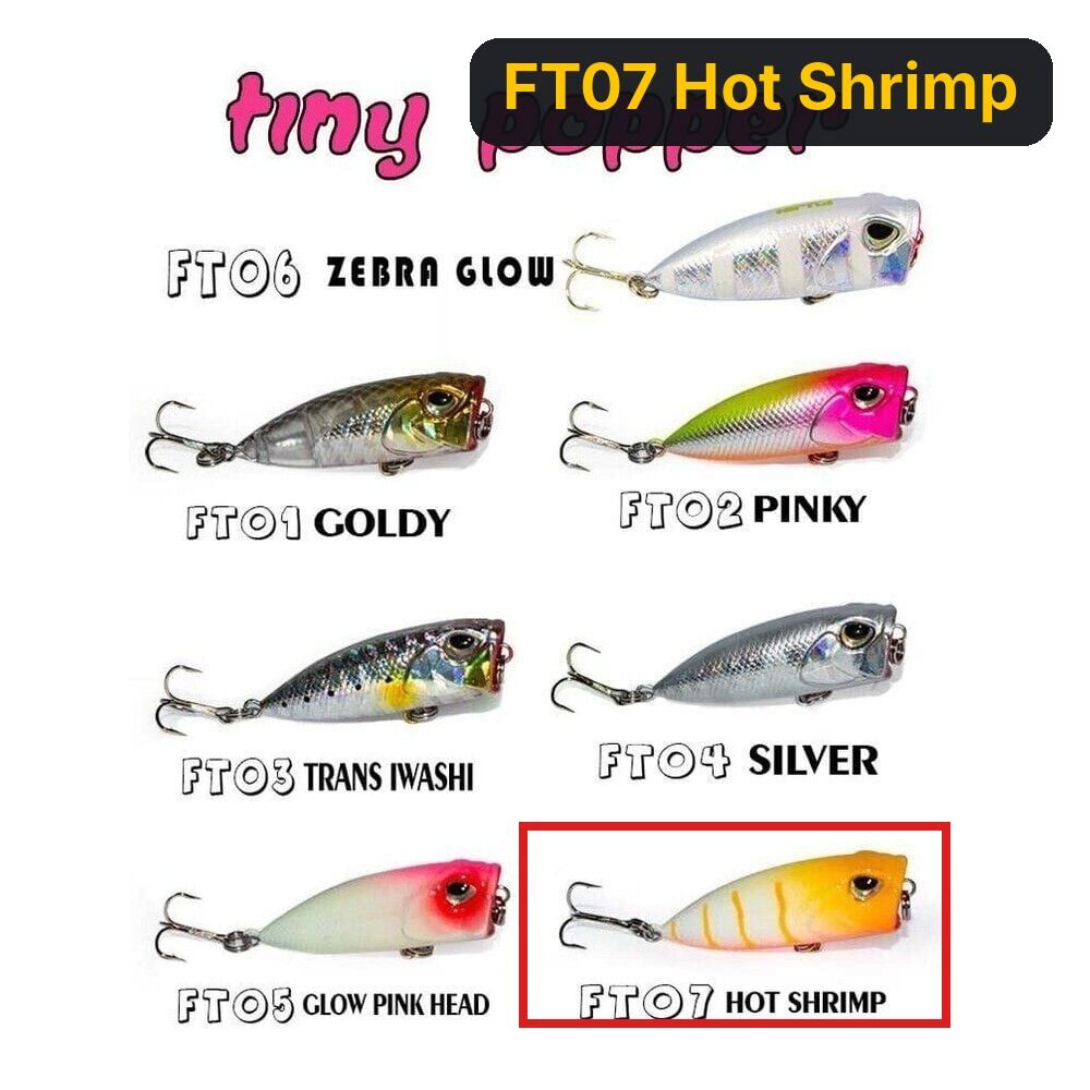 Fujin Tiny Popper Mini LRF Popper FT07 Hot Shrimp