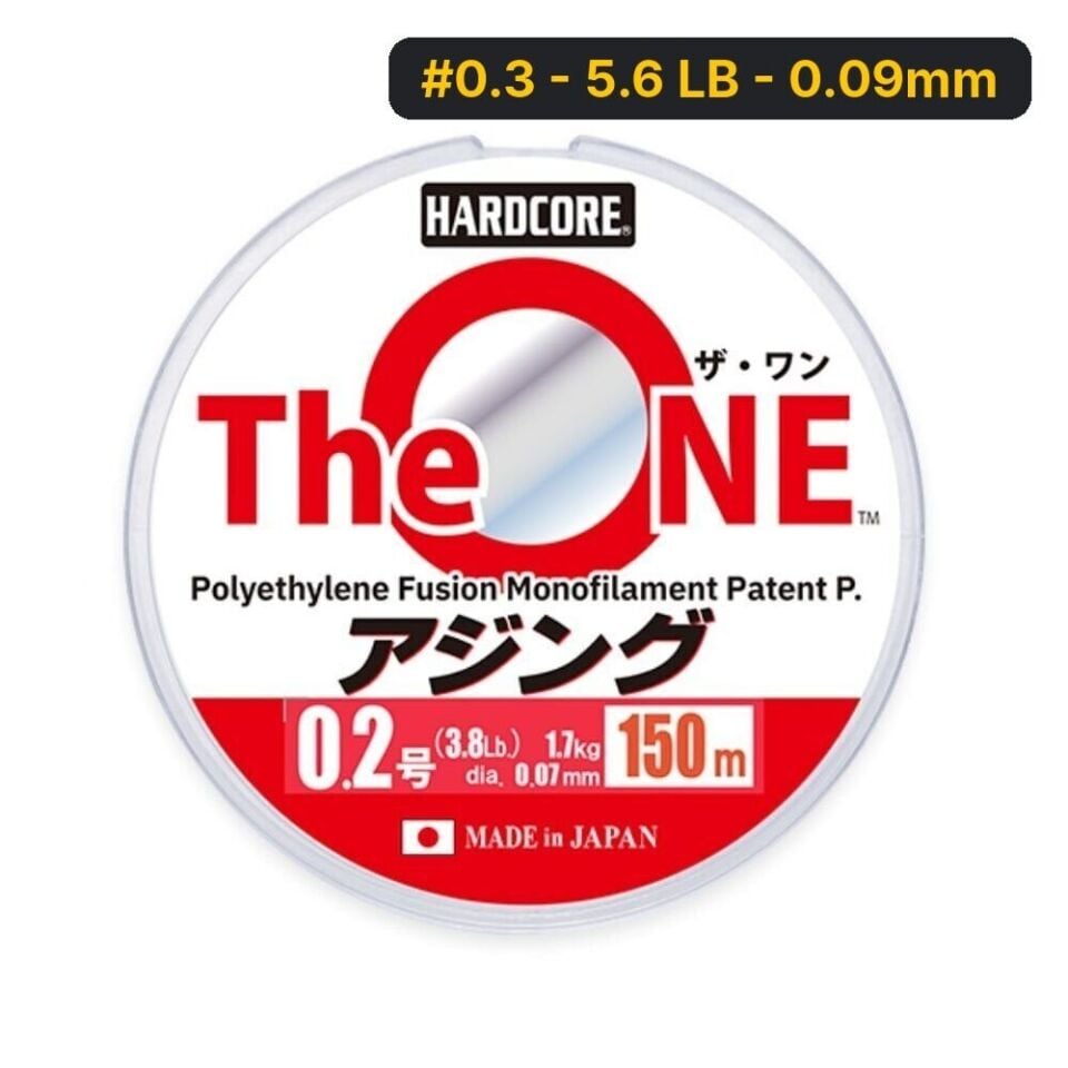 Duel Hardcore The One 150mt Misina #0.3 - 5.6 LB - 0.09mm