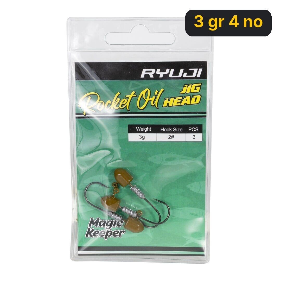 Ryuji Rocket Oil Jighead İğne 3 gr 4 no