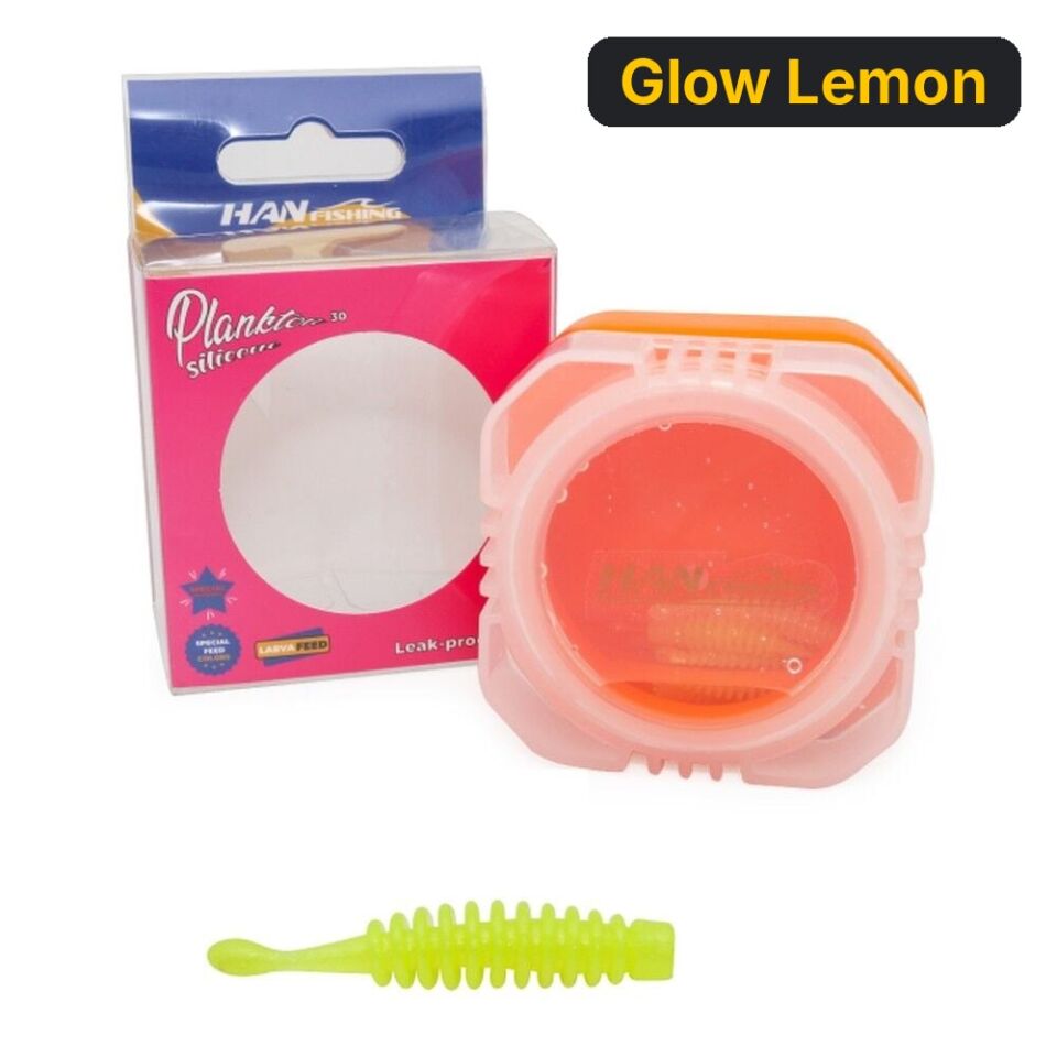 Hanfish Plankton 30 PS Sealed – Sızdırmaz Kutulu LRF Silikon Glow Lemon