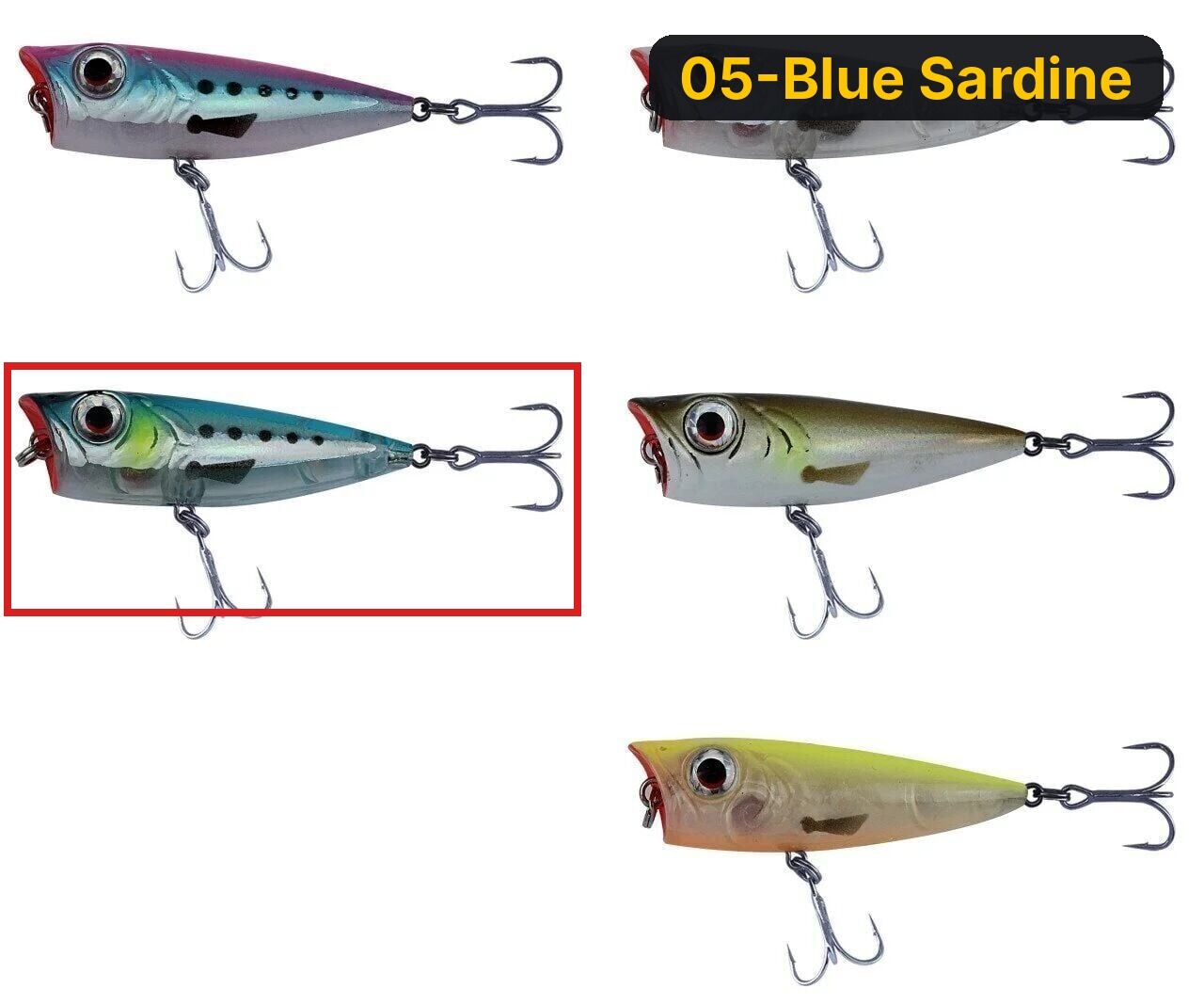 Savage gear 3D Minnow Pop Walker43 4,3cm, 3g Suni Yem 05-Blue Sardine