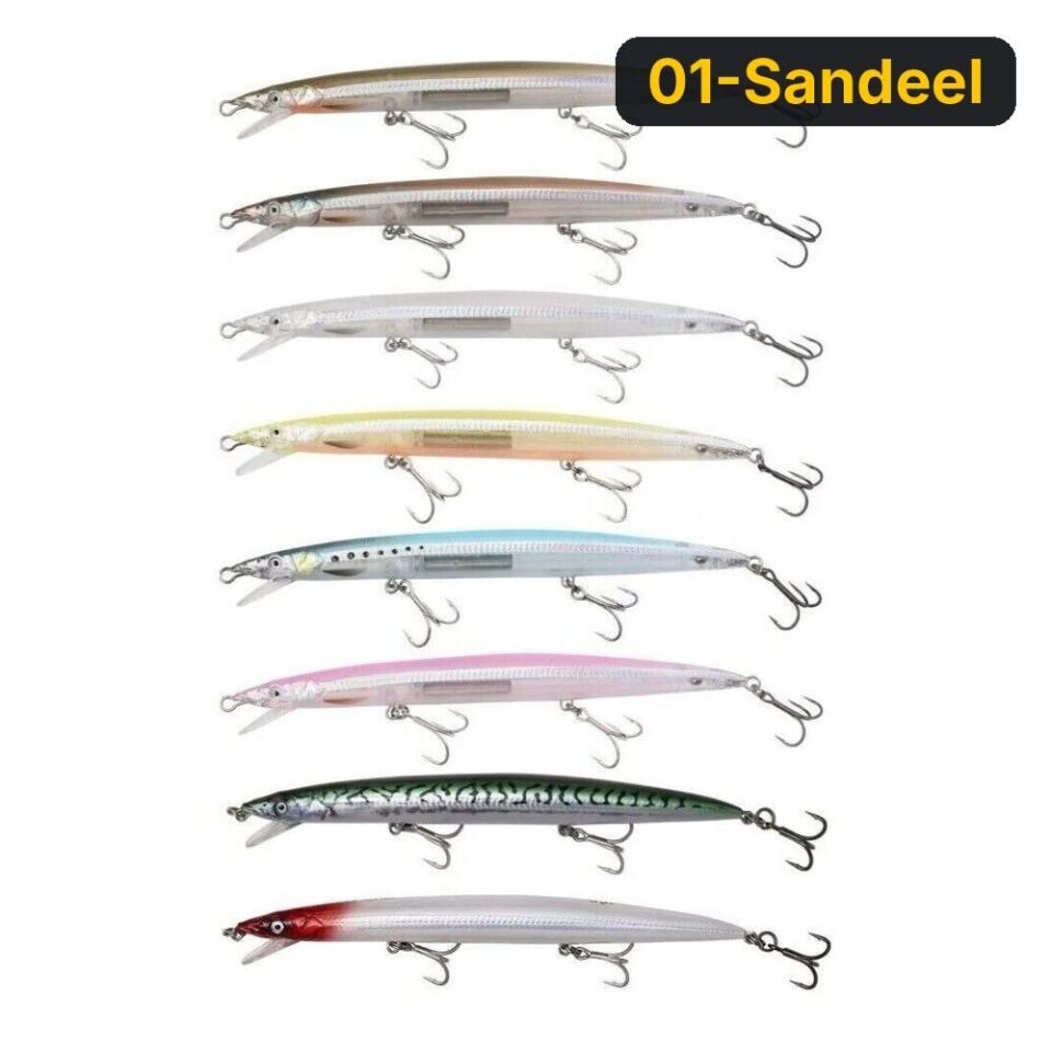 Savage gear Sandeel Jerk Minnow 145 14g Suni Yem 01-Sandeel