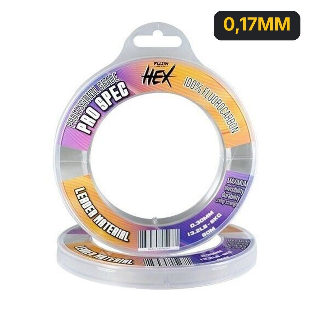 Fujin Hex %100 FC Leader 60mt Shock Leader Misina 0,17MM