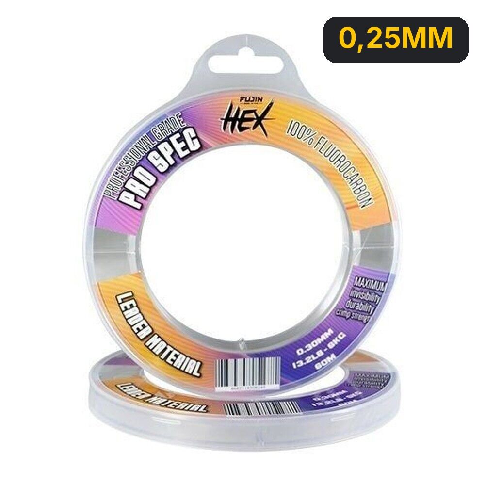Fujin Hex %100 FC Leader 60mt Shock Leader Misina 0,25MM