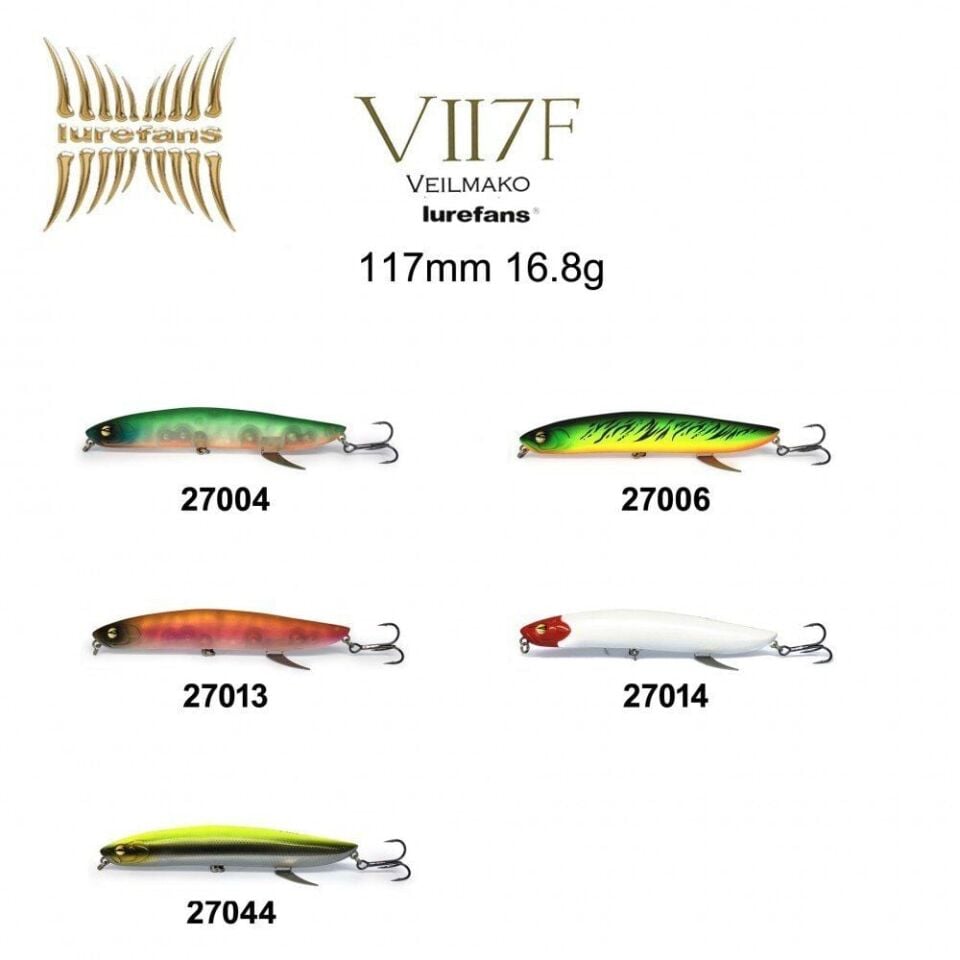 Lurefans Veilmako V117F 11.7CM 16.8G Sahte Balık