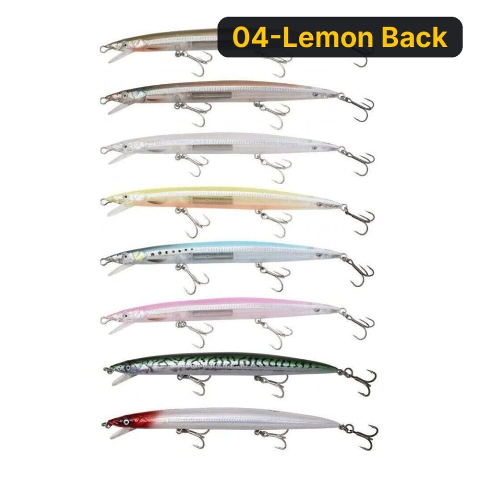 Savage gear Sandeel Jerk Minnow 145 14g Suni Yem 04-Lemon Back
