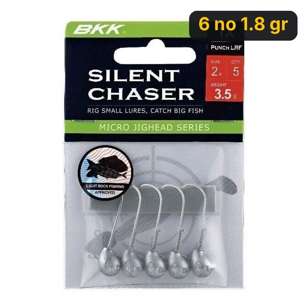 BKK Silent Chaser-Punch LRF Jighead 6 no 1.8 gr