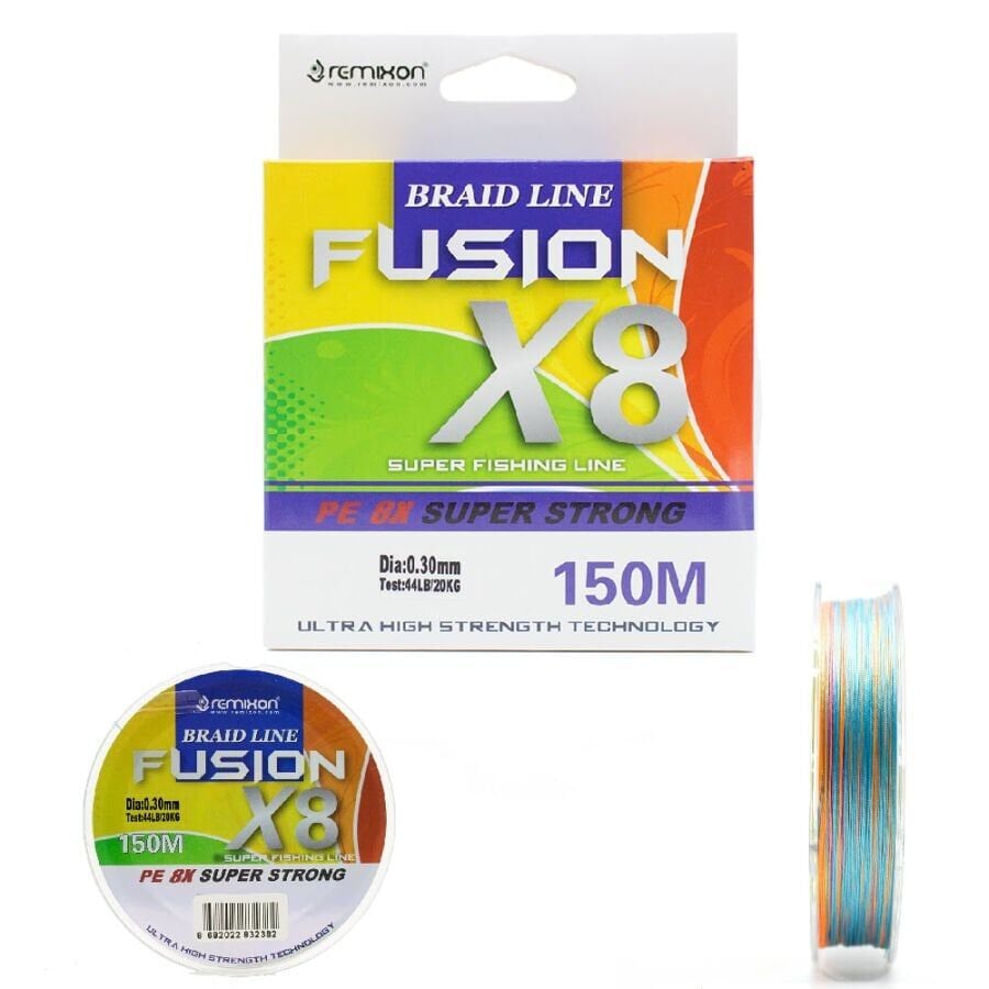 Remixon Fusion 150M X8 Multi Color İp Misina 0.25MM