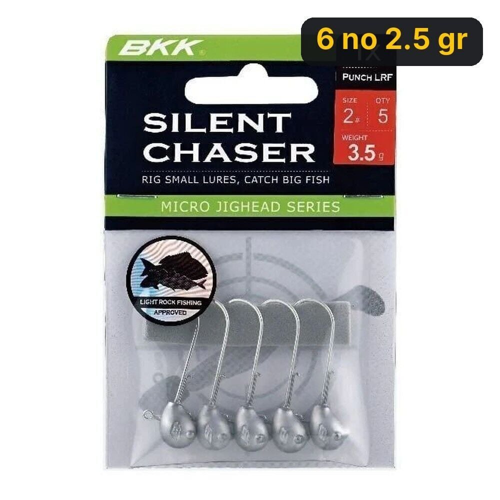 BKK Silent Chaser-Punch LRF Jighead 6 no 2.5 gr