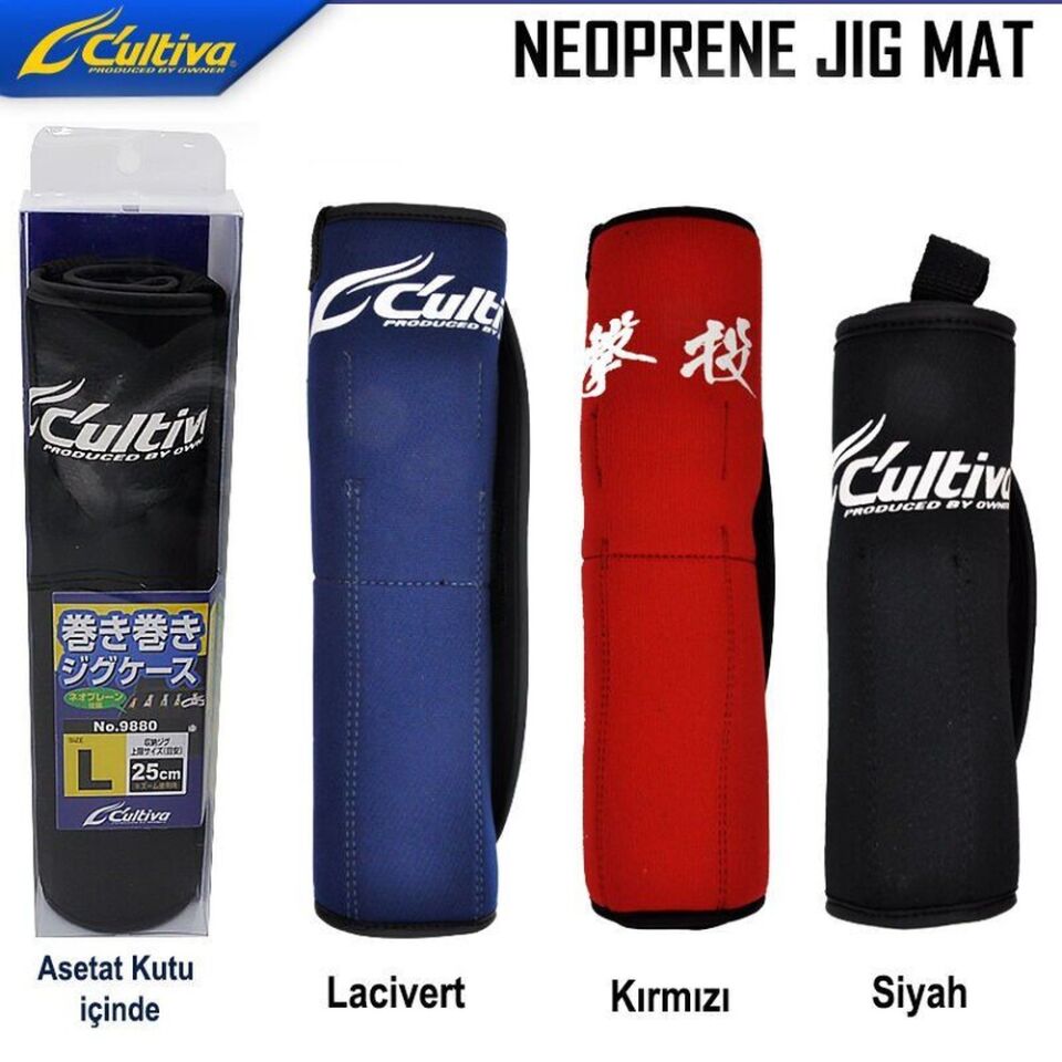 Cultiva 9880 Neoprene Jig Mat LL-Lacivert Jig Çantası
