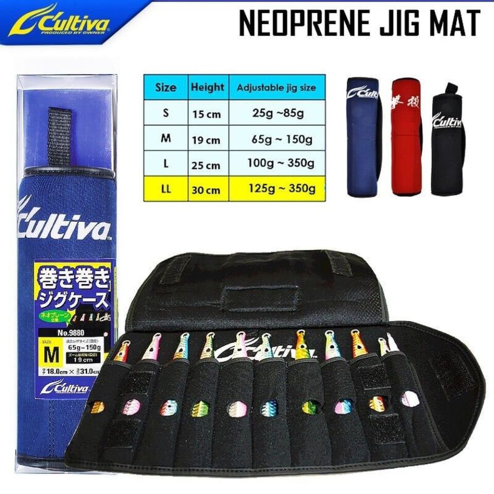 Cultiva 9880 Neoprene Jig Mat LL-Lacivert Jig Çantası
