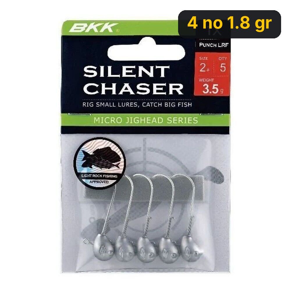 BKK Silent Chaser-Punch LRF Jighead 4 no 1.8 gr