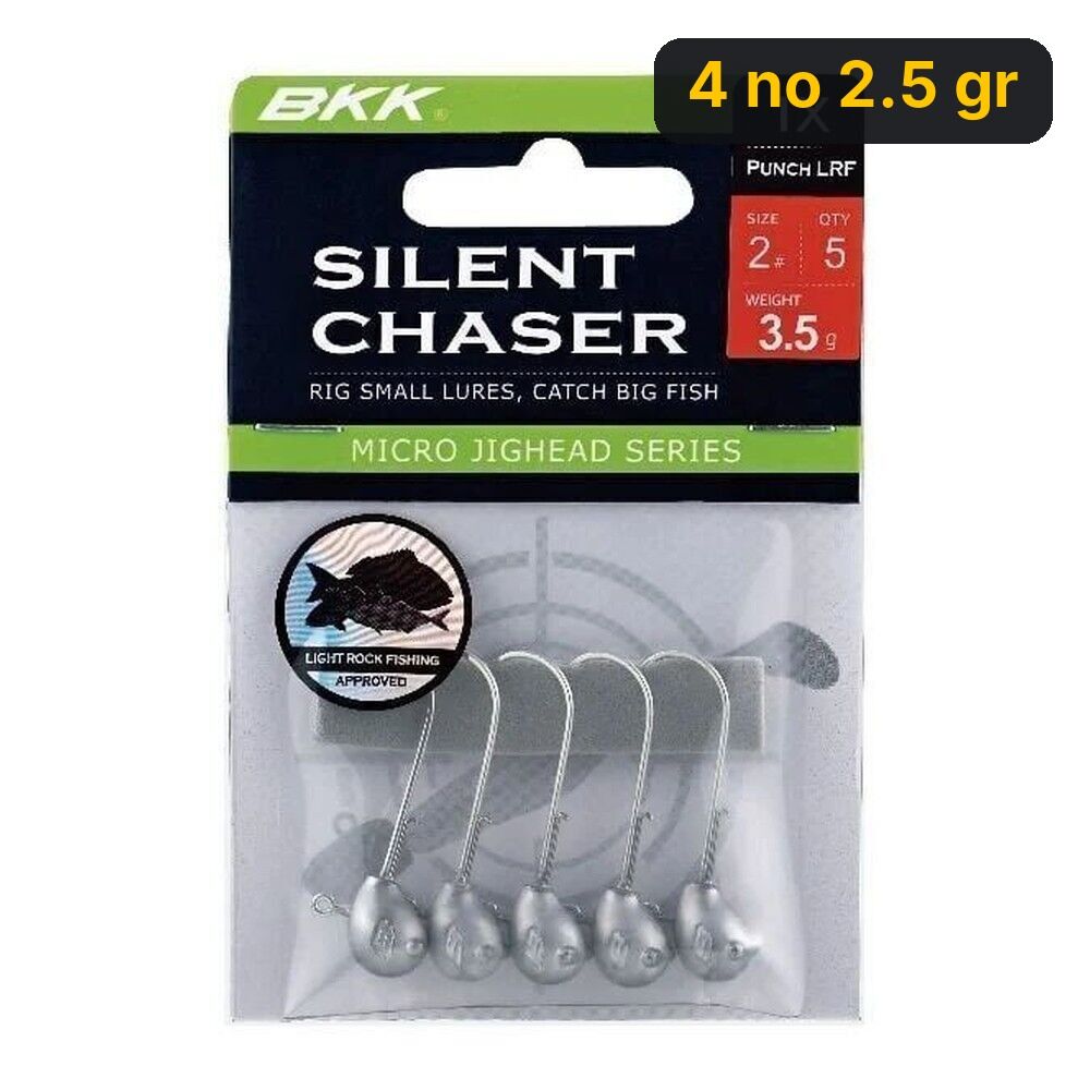 BKK Silent Chaser-Punch LRF Jighead 4 no 2.5 gr