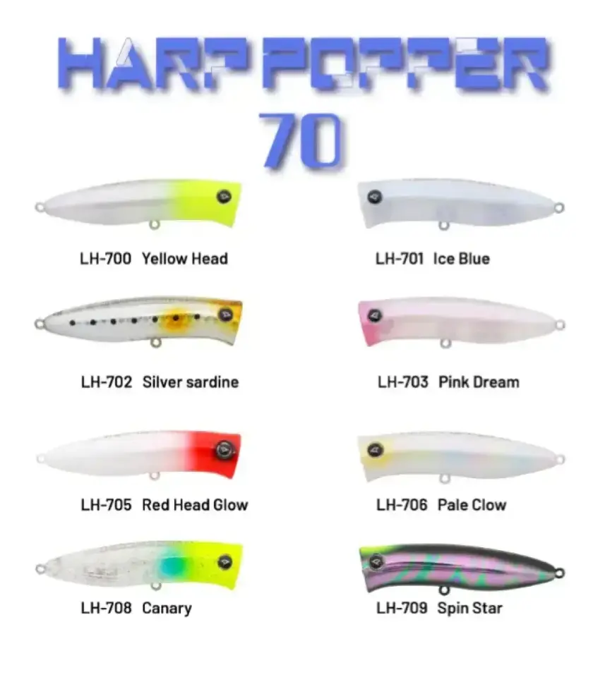 Hanfish Harp Popper 70mm 9gr Su Üstü Maket Yem