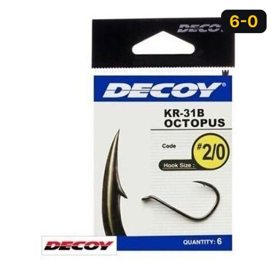 DECOY KR-31B Octopus Black Nickel Olta İğnesi 6-0