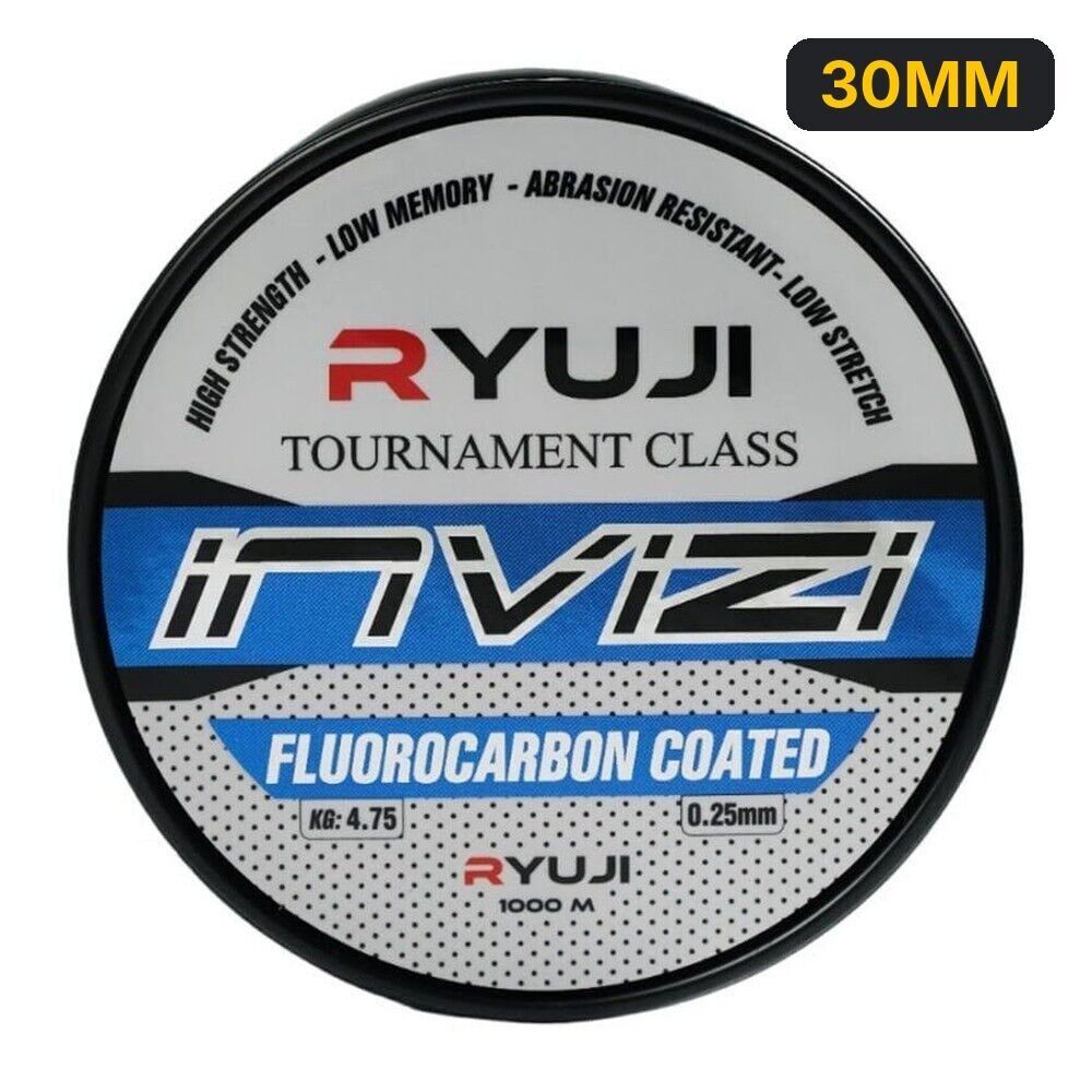 Ryuji Invızı 1000m Clear Fluorocarbon Kaplama Misina 30MM