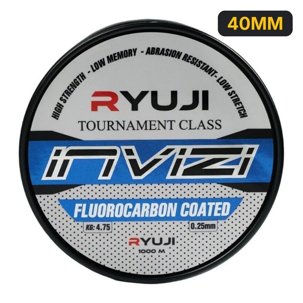 Ryuji Invızı 1000m Clear Fluorocarbon Kaplama Misina 40MM