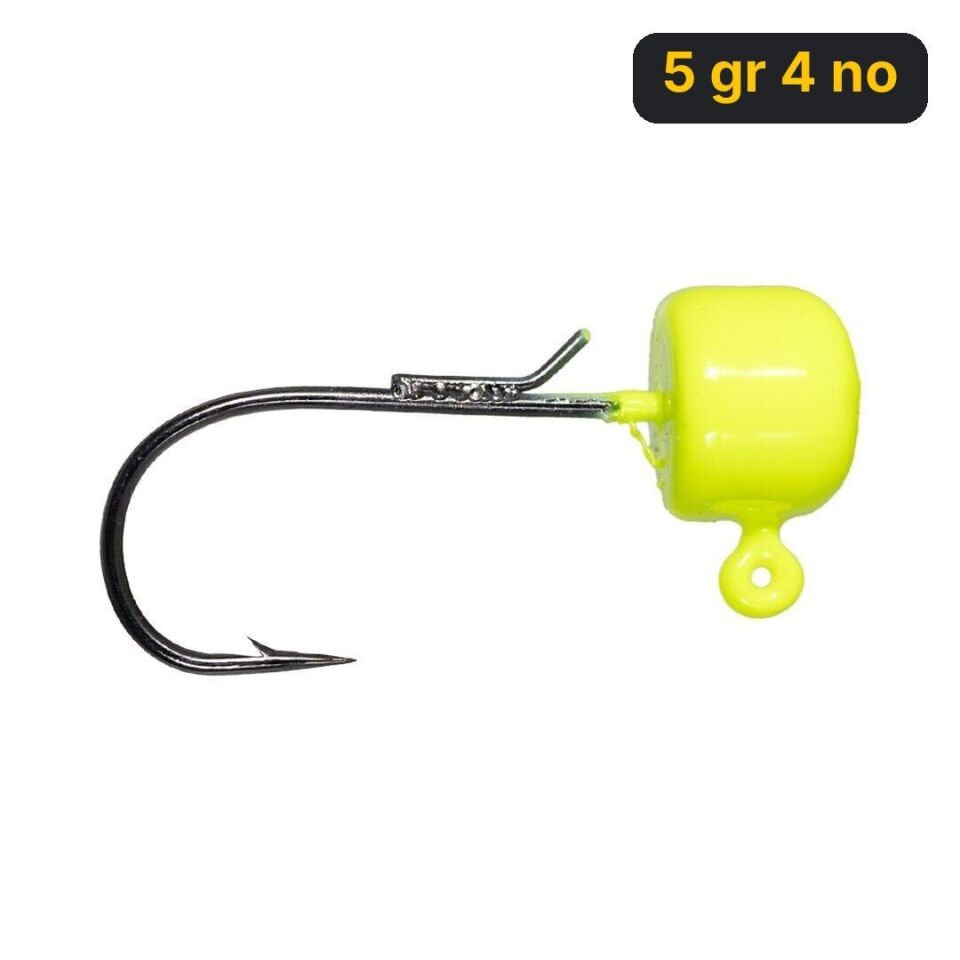 Ryuji Drop Jig Head Yellow Glow ( 3 Adet) 5 gr 4 no