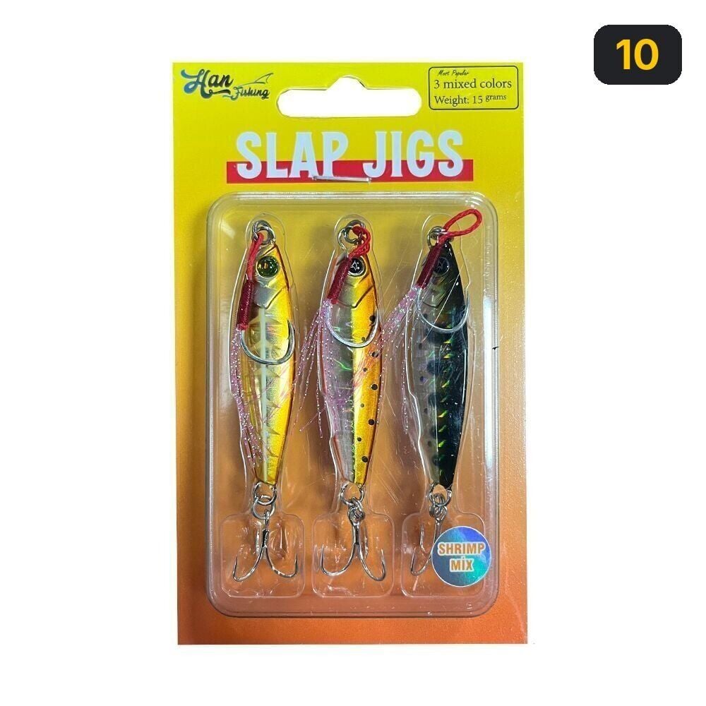 Hanfish Slap Jigs Shrimp Mix 10