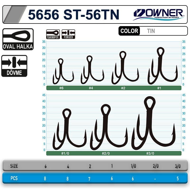 Owner 5656 ST-56 TN Üçlü İğne