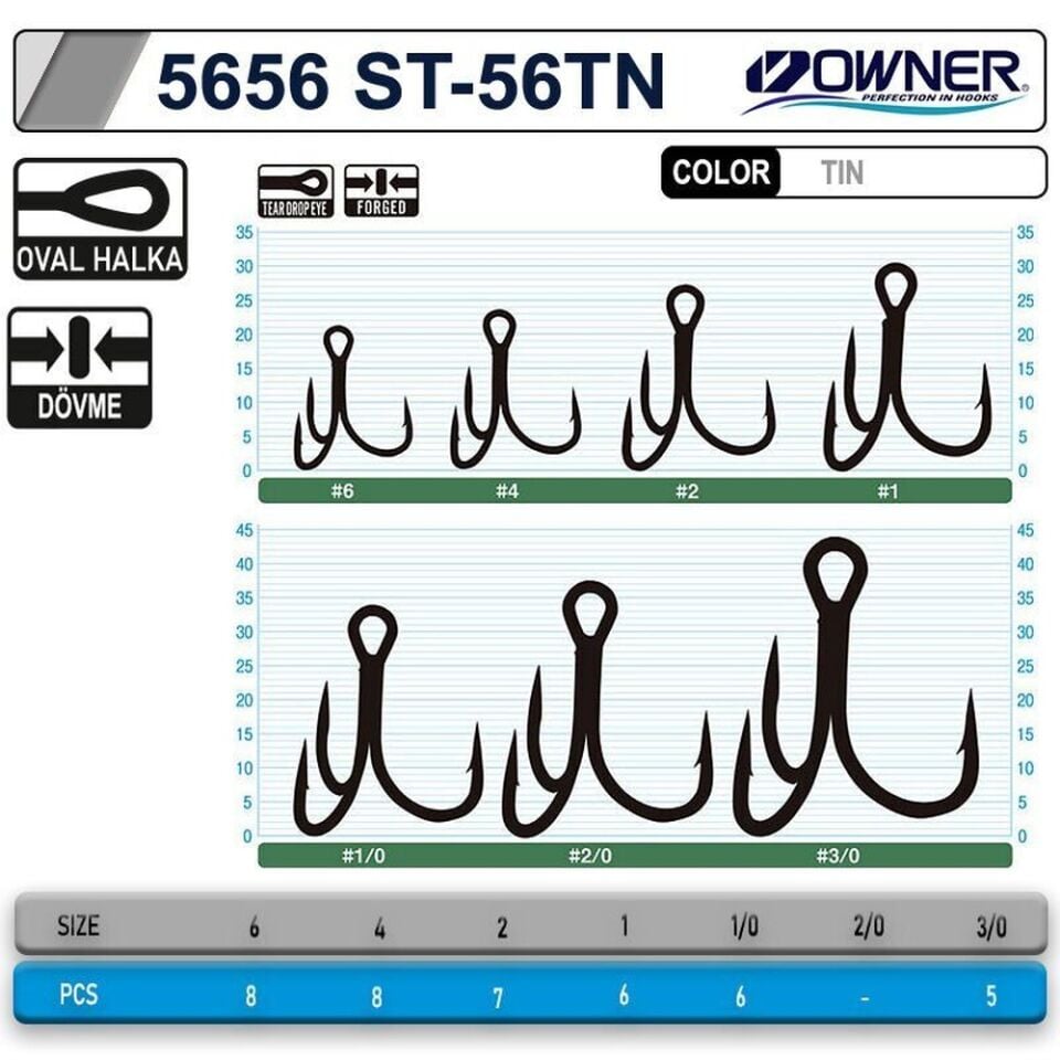 Owner 5656 ST-56 TN Üçlü İğne