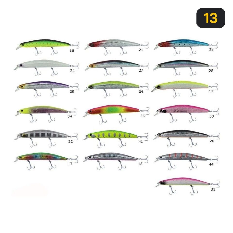 Kendo Seabass Minnow 12.5cm 21g Floating Suni Yem 13