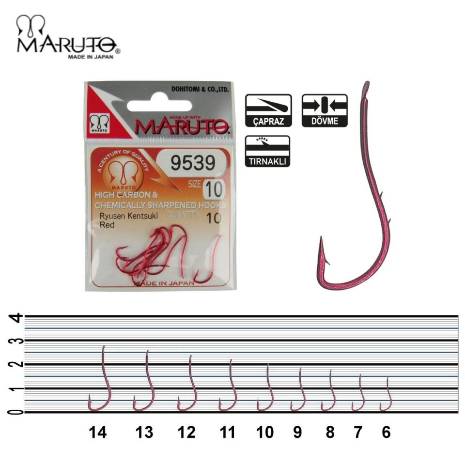 Maruto 9539 Red Olta İğnesi 8