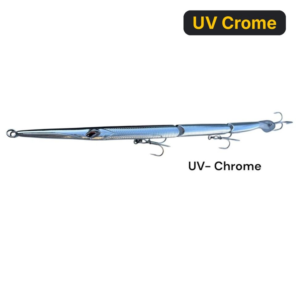Ryuji Predatör Sinking 25.5CM 30.6GR Maket Balık UV Crome