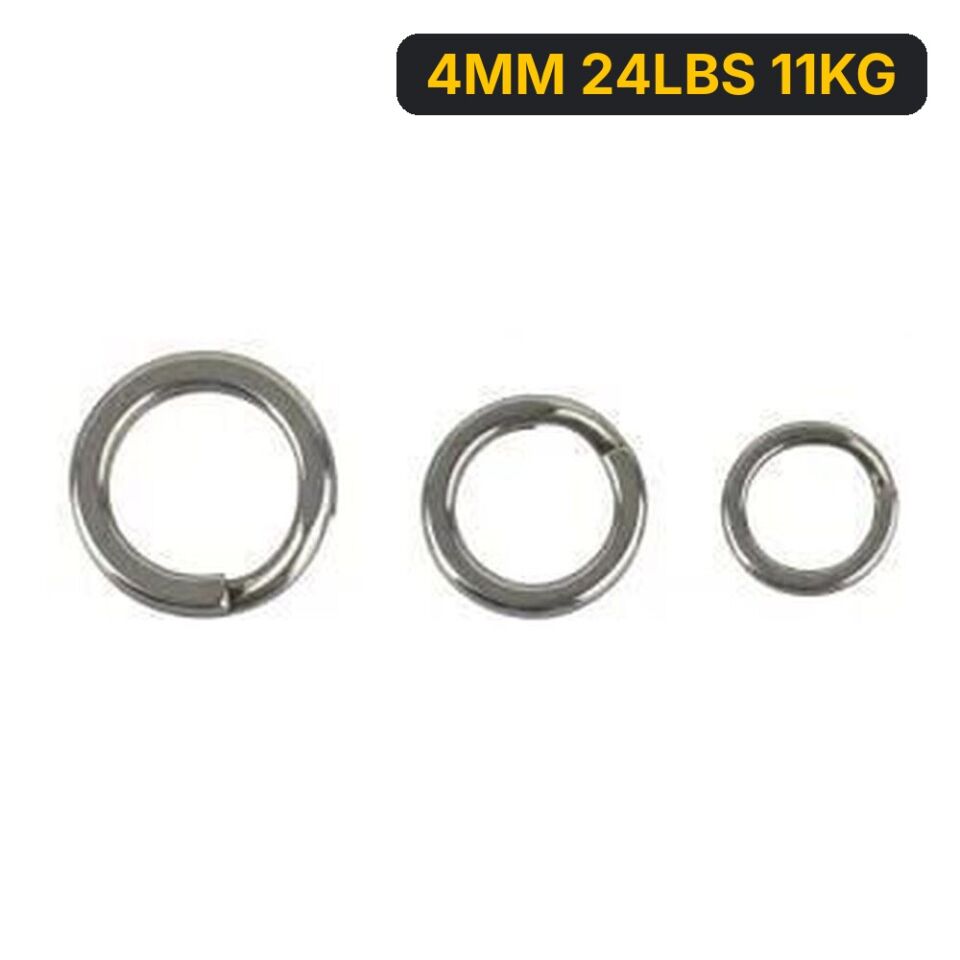 Savage Gear Split ring SS+BLN 10+10 4MM 24LBS 11KG