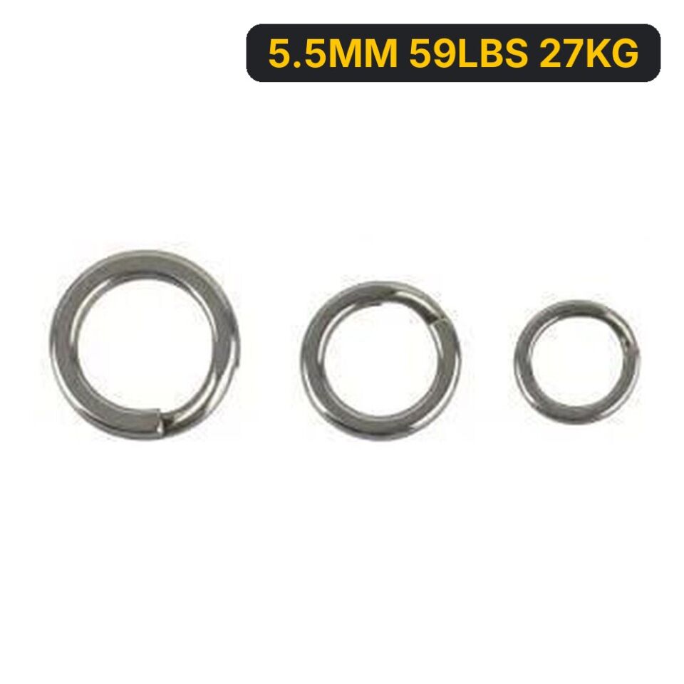 Savage Gear Split ring SS+BLN 10+10 5.5MM 59LBS 27KG